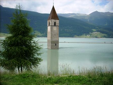 Rechenpass, Kirche versenkt