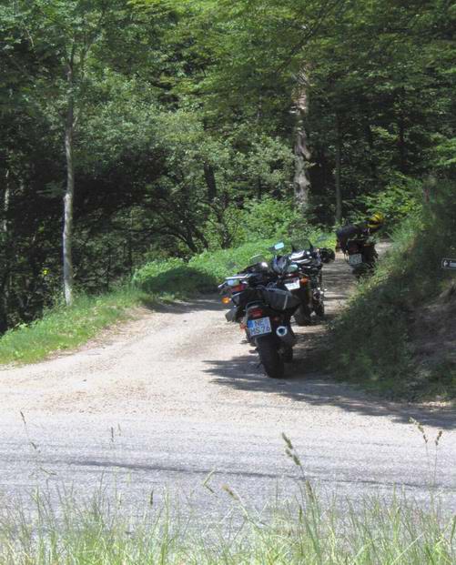 Unsere Bike am Paßaufstieg